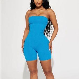 Fashion Nova Strapless Romper